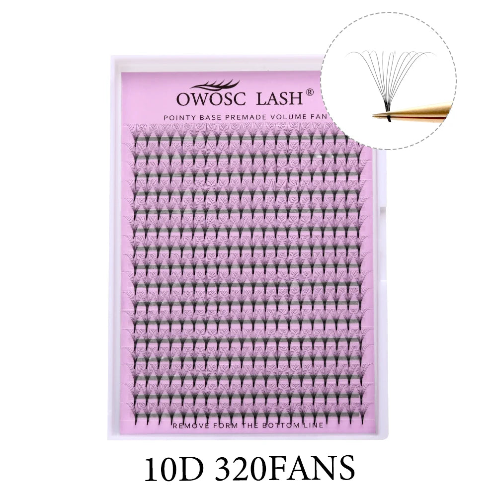 320 Fans Pointy Base Premade Volume Fans