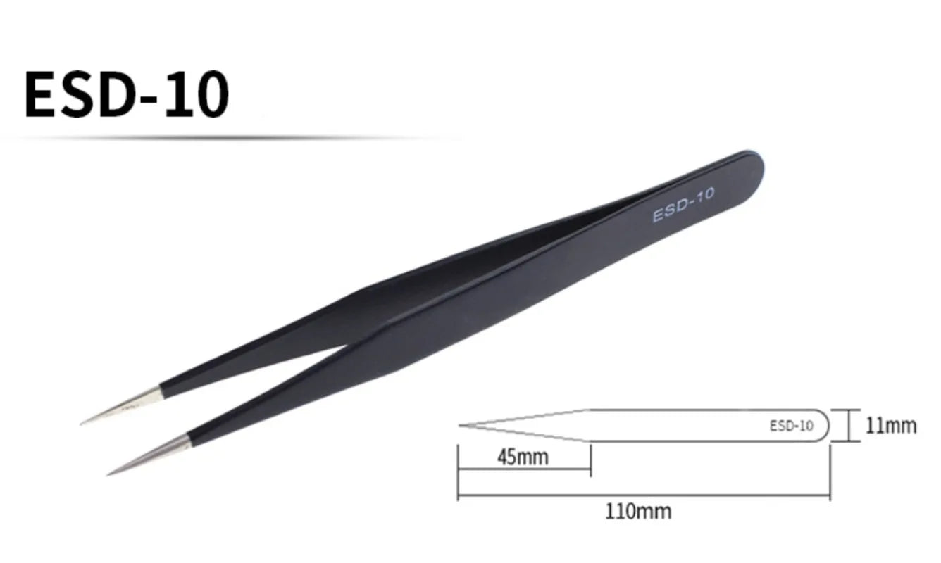 Anti-Static Stainless Steel Tweezers Tools