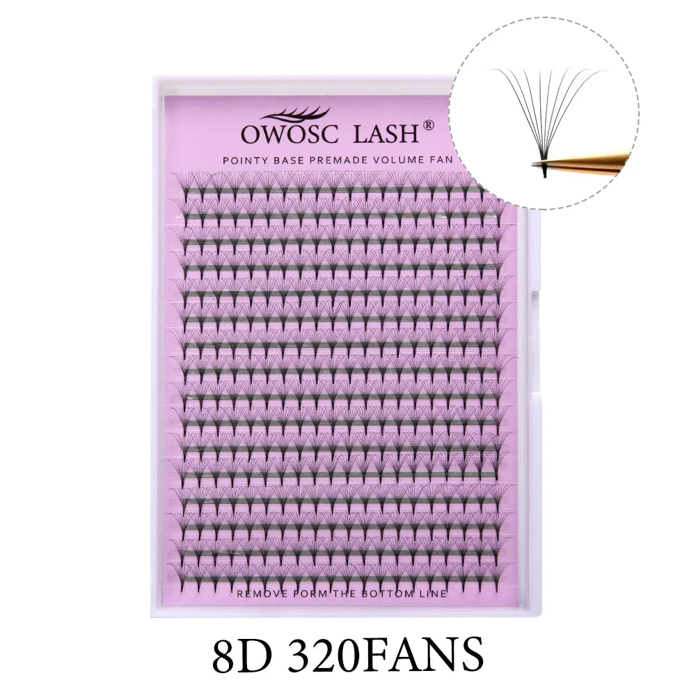 320 Fans Pointy Base Premade Volume Fans