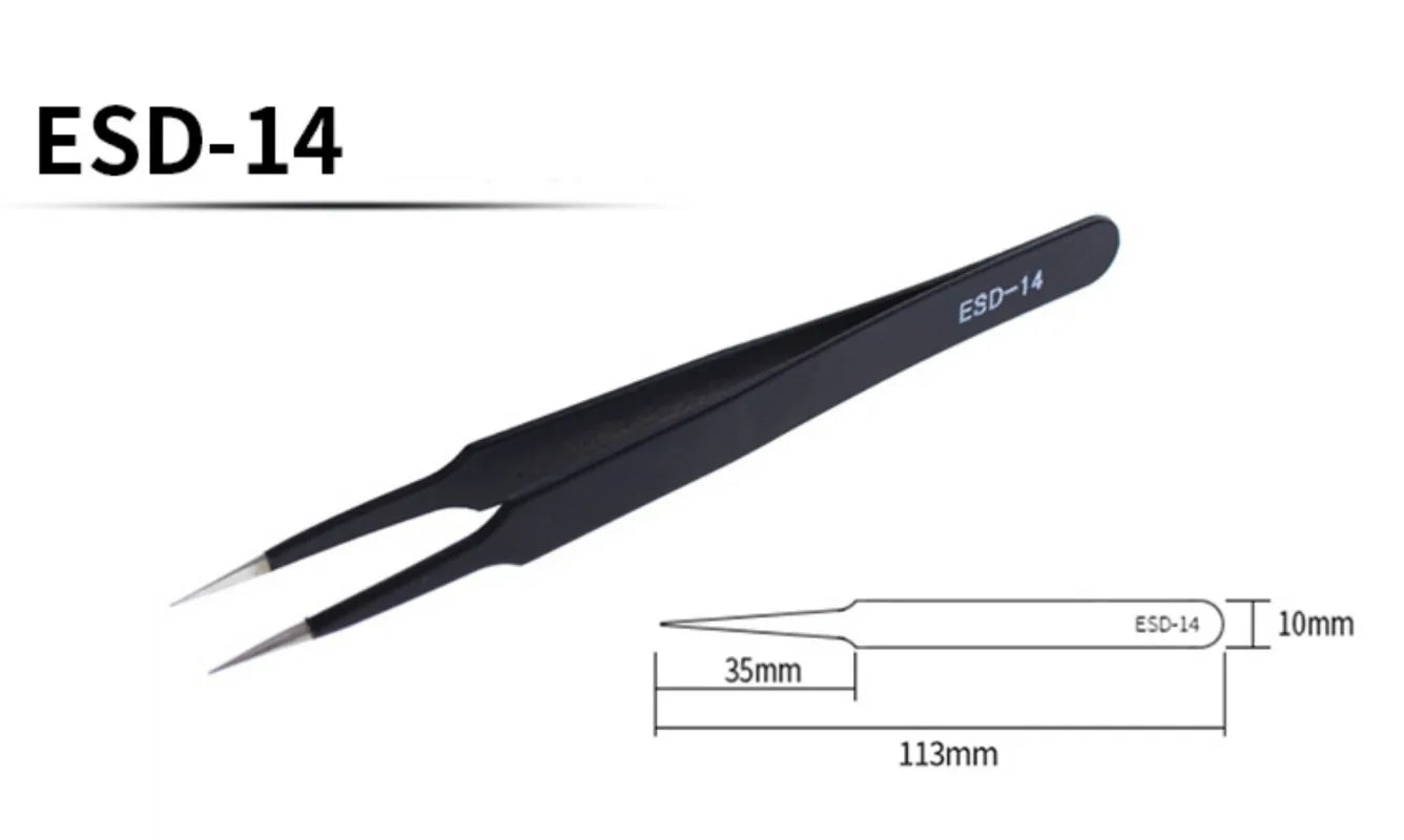 Anti-Static Stainless Steel Tweezers Tools