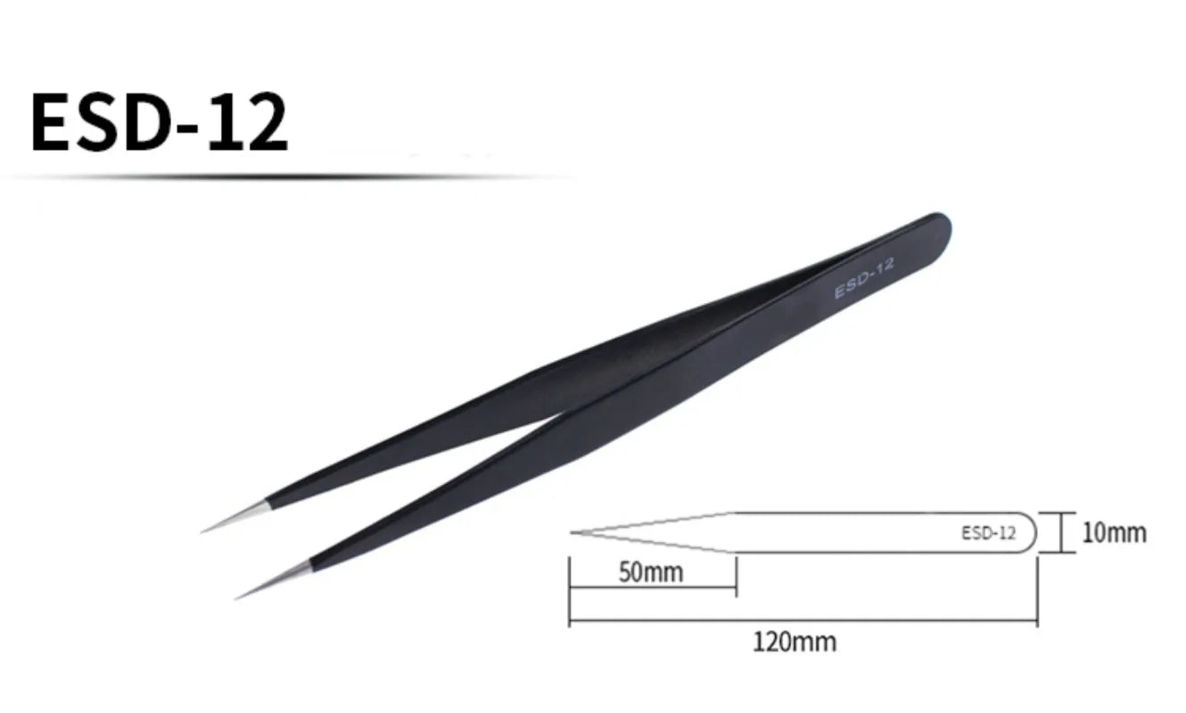 Anti-Static Stainless Steel Tweezers Tools