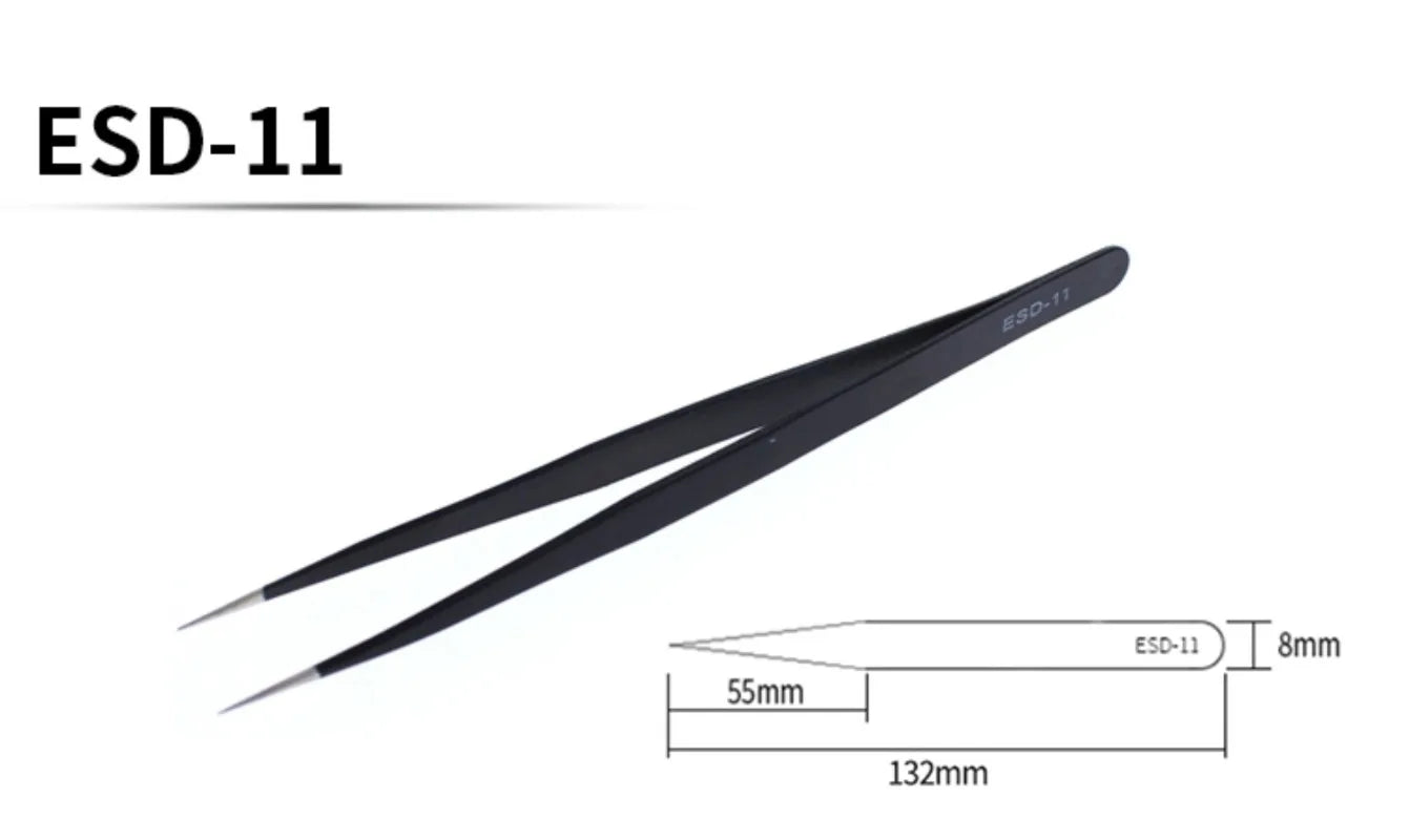 Anti-Static Stainless Steel Tweezers Tools