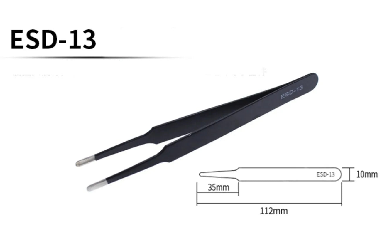 Anti-Static Stainless Steel Tweezers Tools