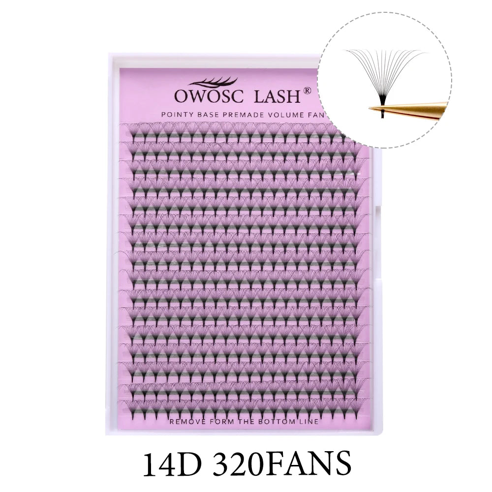 320 Fans Pointy Base Premade Volume Fans